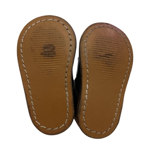 Josmo Boys Classic Traditional Leather Oxford Lace Up Shoes in Navy Blue Sz 3 - Picture 7 of 7